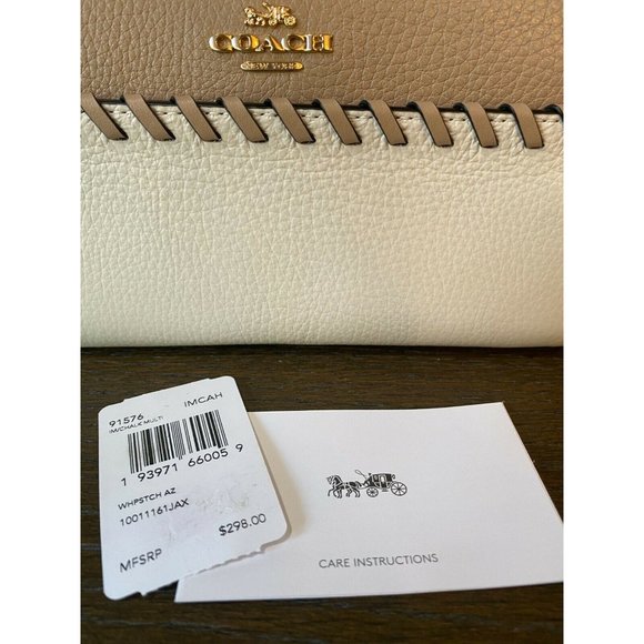 (Sold) COACH Accordion Whipstitch Leather Wallet - Picture 8 of 8